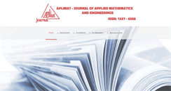 Desktop Screenshot of journal.aplimat.com
