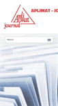 Mobile Screenshot of journal.aplimat.com